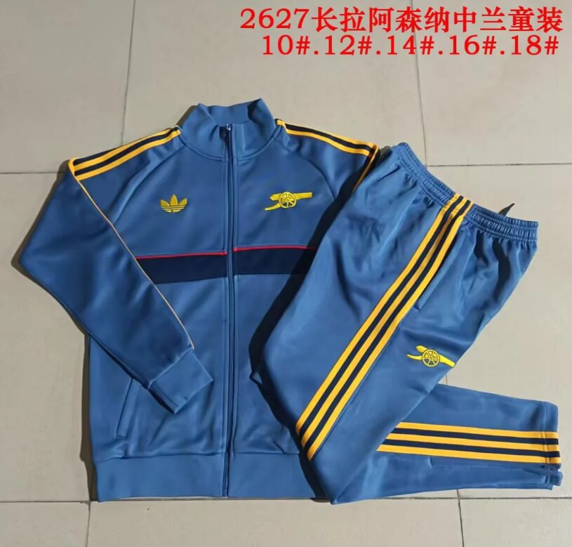 Kids Arsenal 26/27 Tracksuit - Blue/Yellow